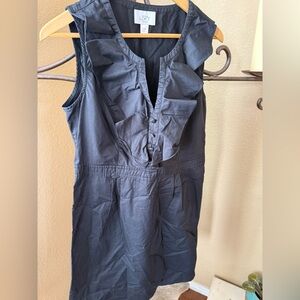 Sleeveless Ruffle Front Dress